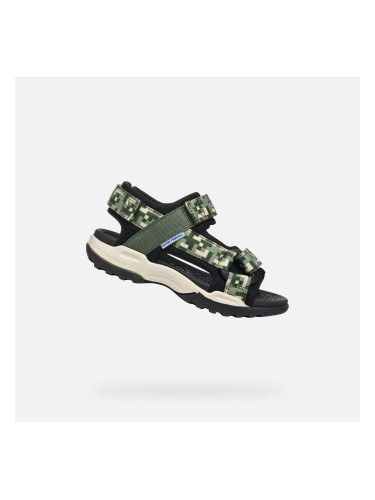 Dark green boys' sandals Geox Borealis - Boys
