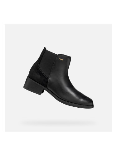 Black Women's Ankle Boots Geox Camexia NP ABX - Ladies
