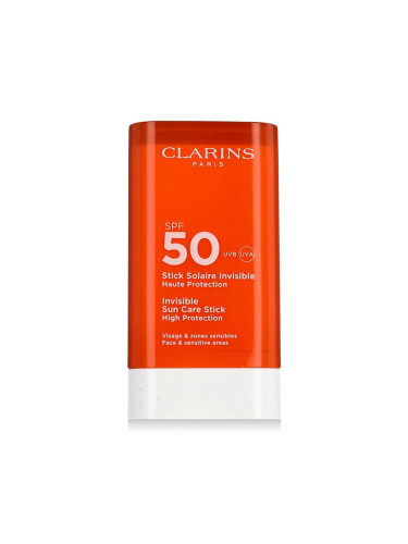 Clarins Sun Care Invisible Stick SPF50 Слънцезащитен продукт за лице 17 g