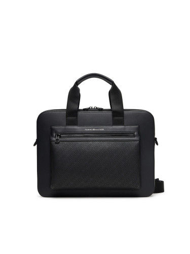 Чанта за лаптоп Tommy Hilfiger Th Monogram Computer Bag AM0AM13835 Черен