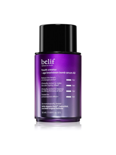 belif Youth Creator Age Knockdown Bomb Serum серум против бръчки за хидратиране и изпъване на кожата 50 мл.