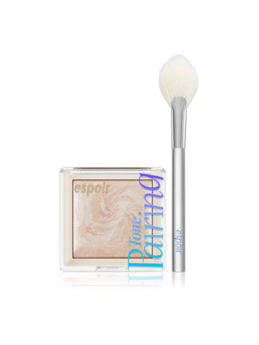 espoir Tone Pairing Highlighter озаряващ продукт за скули и околоочната зона с четка цвят Seashell 9.6 гр.
