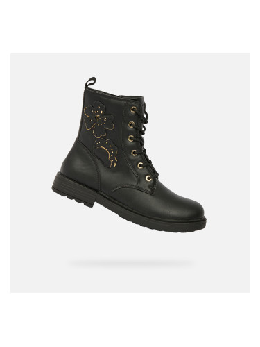 Black Girls Ankle Boots Geox Eclair Girl - Girls