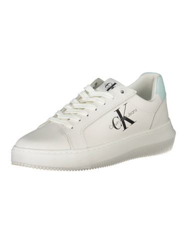 White women's leather sneakers Calvin Klein Jeans