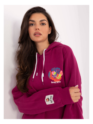 Sweatshirt-D10600BK02784A-fuchsia