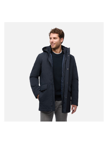 Dark Blue Men's Quilted Jacket Geox Andalo - Mens