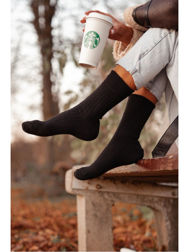 Milena Дамски Вълнени Чорапи Черни