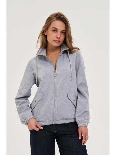 Marisse WOMEN'S SWEATSHIRT Z-BL-4811 L.GREY MEL