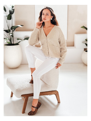 Дамски кардиган SORELIE бежов