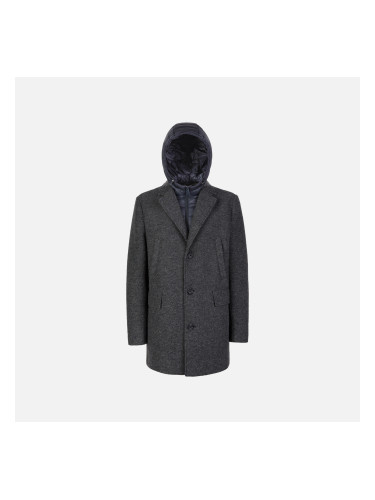 Grey Men's Coat Geox Claudio - Men's