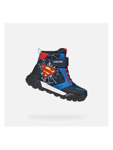 Geox Trekkyup ABX Boys' Navy Blue Ankle Boots - Boys