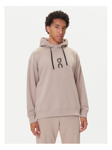 On Суитшърт Club Hoodie 1ME1003 Бежов Relaxed Fit