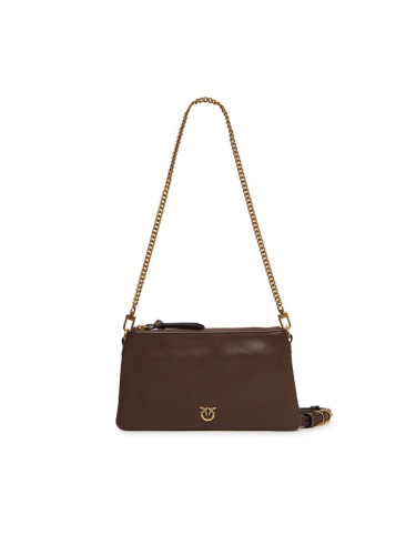 PINKO Дамска чанта Double Mini Al 25-26 PLTT 105359 A0QO Кафяв