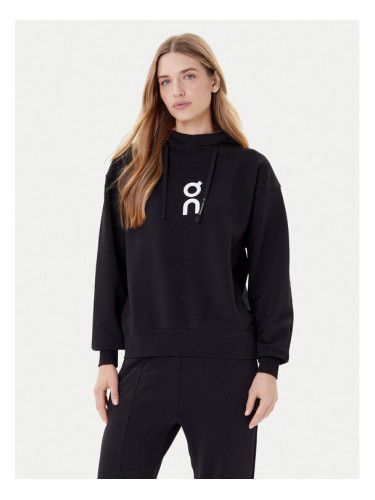 On Суитшърт Club Hoodie 1WE1004 Черен Relaxed Fit
