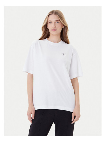 On Тишърт Club-T 1WE1006 Бял Relaxed Fit