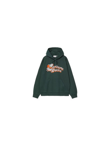 Carhartt WIP Hooded Flaming Ducks Sweat Green Мъже - Суитшърти и блузи с качулка Carhartt WIP - Зелен - I034724_CI_XX-L - Size: L