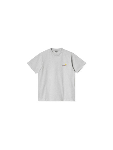 Carhartt WIP S/S American Script T-Shirt Grey Мъже - Тениски Carhartt WIP - Сив - I029956_482_XX-XL - Size: XL