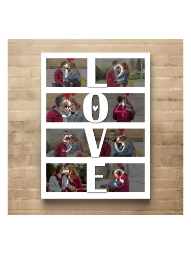 Картина от канава – LOVE колаж