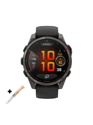 Смарт часовник Garmin Fenix 8 Pro Amoled 47 мм Sapphire Carbon Grey DLC Titanium/Black/Pebble Grey 010-03198-01