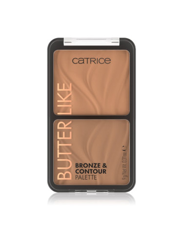 Catrice Butter Like Bronze & Contour контурираща палитра за лице с бронзър цвят 010 Born To Shape 9 гр.
