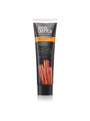Ecodenta Black Cinnamon Whitening избелваща паста за зъби с канела 100 мл.