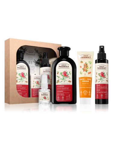 Green Pharmacy Argan Oil & Pomegranate Set подаръчен комплект за екстремно суха коса