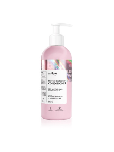 so!flow High Porosity Hair Protein-Emollient Conditioner подсилващ балсам за крехка и стресирана коса 400 мл.