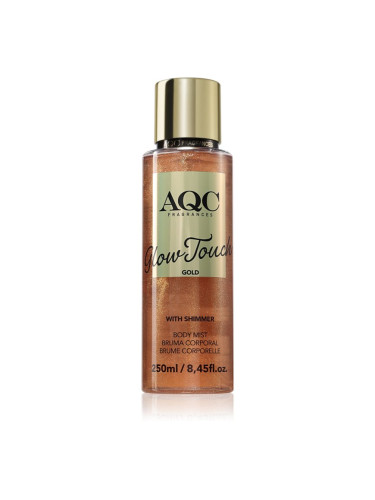 IDC Institute Glow Touch Gold мъгла за тяло с блясък 250 мл.