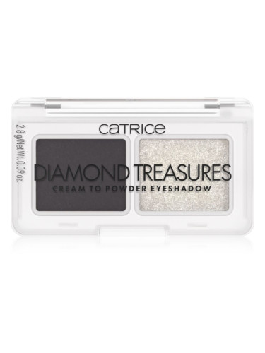 Catrice Diamond Treasures дуо сенки за очи цвят 030 Smokey Diamond 2.8 гр.