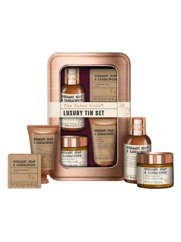 Baylis & Harding The Fuzzy Duck Bergamot, Hemp & Sandalwood подаръчен комплект метална кутия