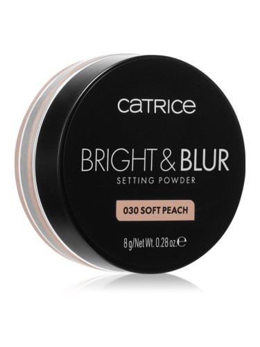 Catrice Bright & Blur озаряваща насипна пудра цвят 030 Soft Peach 8 гр.