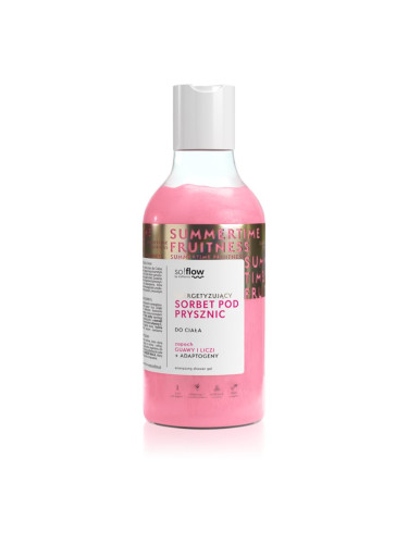 so!flow Energizing Shower Sorbet хидратиращо сорбе за тяло под душа Guava, Lychee 400 мл.