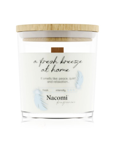 Nacomi Soy Candle Home Fragrances ароматна свещ с дървен фитил 140 гр.