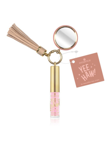 essence YEE HAW! блясък за устни с блестящи частици за ключове цвят 01 Boots, Hat, Go! 1.5 мл.