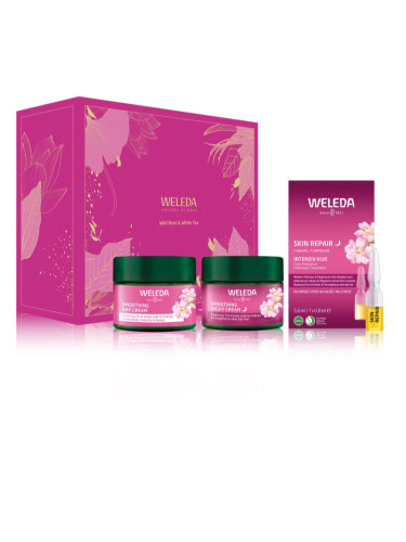Weleda Wild Rose & White Tea подаръчен комплект за озаряване на лицето