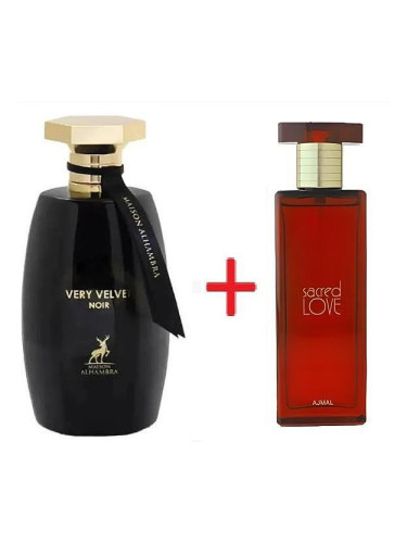 Промоция Парфюм Maison Alhambra VERY VELVET NOIR и Ajmal Sacred Love