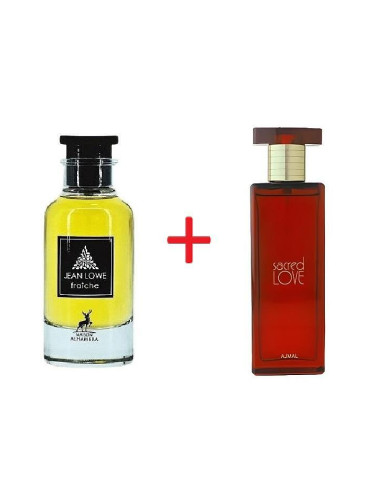 Промоция Парфюм Maison Alhambra Jean Lowe Fraiche и Ajmal Sacred Love