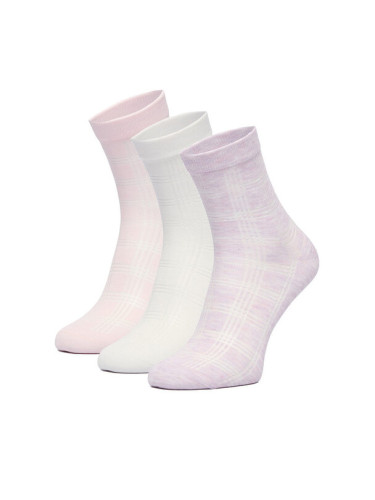 Nine West Къси чорапи CEO_BR_NW_25079_W_AW25 (3 PACK) Розов