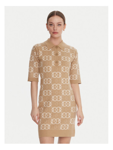 PINKO Плетена рокля Nothing 106039 A2YD Бежов Regular Fit