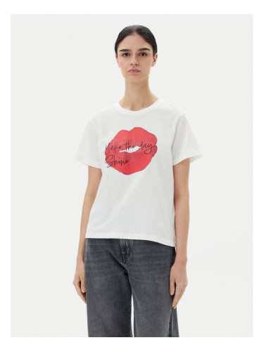 JDY Тишърт Daisy 15348400 Бял Regular Fit