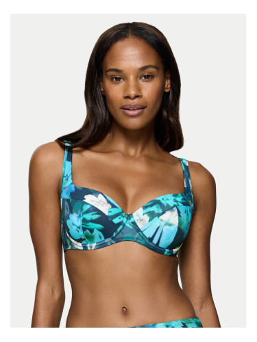 Triumph Горнище на бански Summer Fleur 10222301 Син