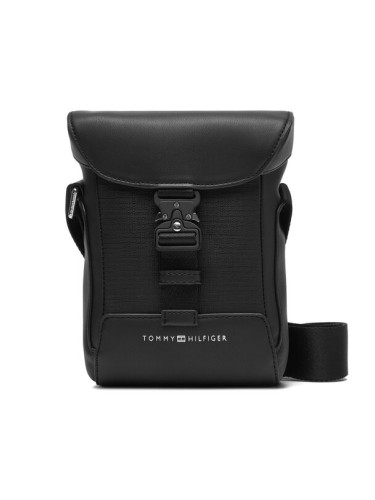 Tommy Hilfiger Мъжка чантичка Th Modern Flap Mini Reporter AM0AM13940 Черен