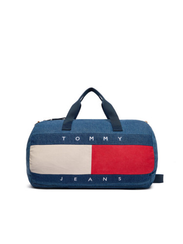 Tommy Jeans Сак Archive Denim Duffle AM0AM13813 Син