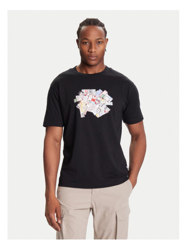 New Balance Тишърт MT53905 Черен Regular Fit