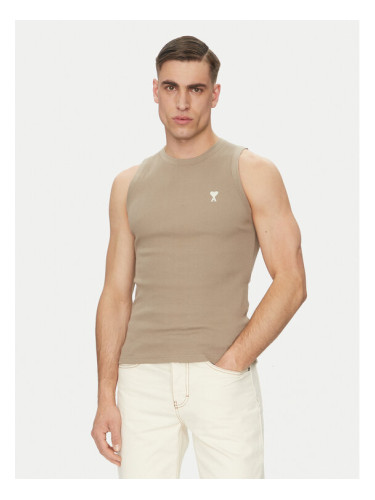 AMI Paris Мъжки топ HTK060.JE0117 Каки Regular Fit