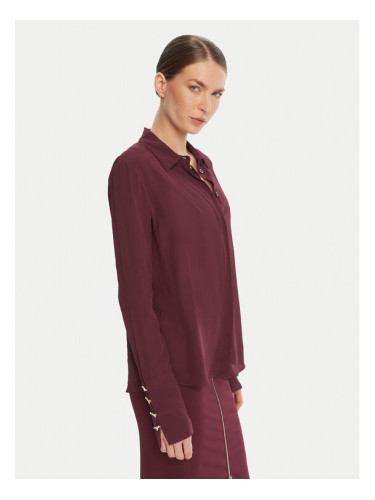 Patrizia Pepe Риза 8C0761 A8I1 Бордо Regular Fit