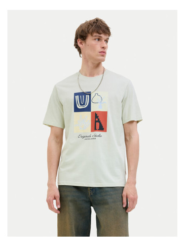 Jack & Jones Тишърт Canggu 12277220 Зелен Regular Fit