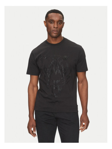 Plein Sport Тишърт SAEC MTK8009 STE001N Черен Regular Fit