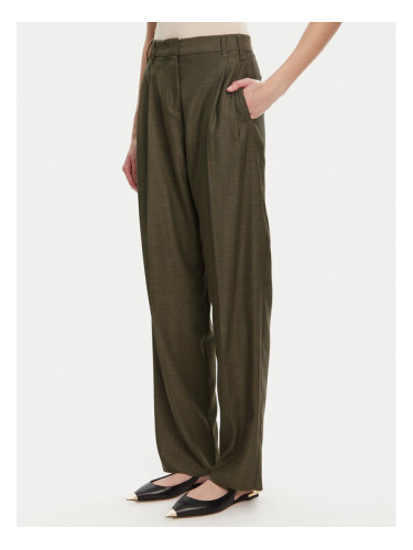 Marella Текстилни панталони Hull 2523136161 Каки Loose Fit