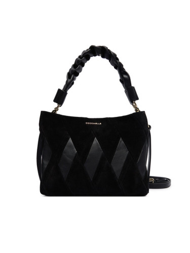 Coccinelle Дамска чанта T66 Boheme New Geomet Patch E1 T66 58 01 01 Черен